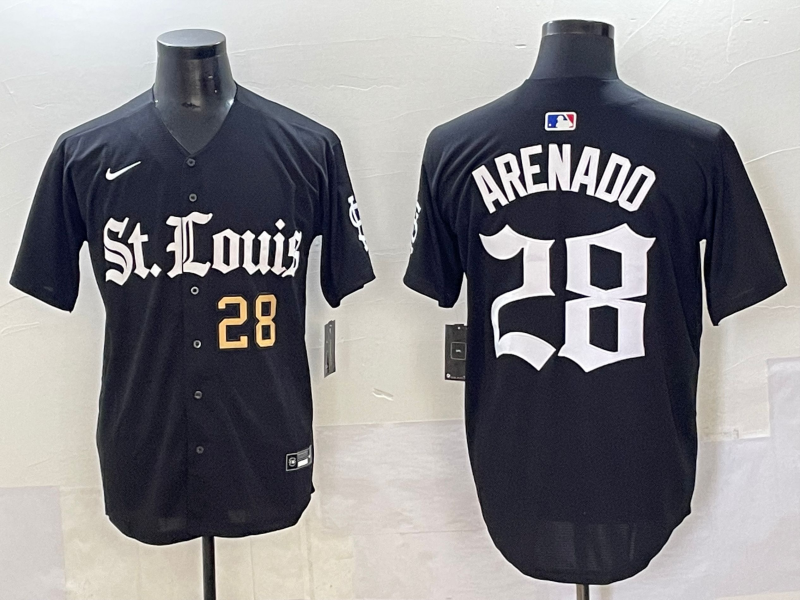 Men 2025 San Francisco Giants #28 Arenado Black Five generations Joint Name Nike MLB Jersey ->san francisco giants->MLB Jersey